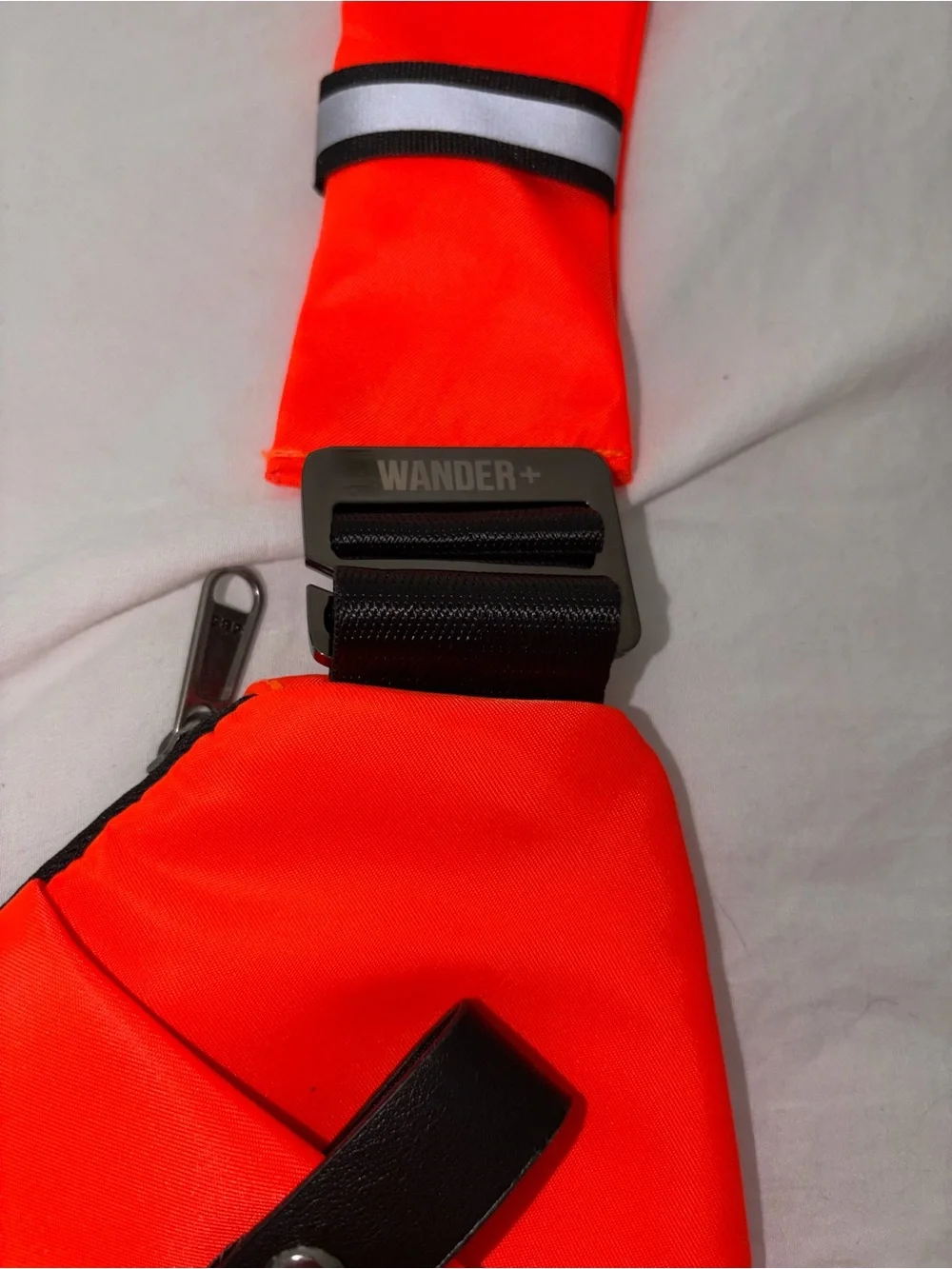 Wander+ Anti-Theft Travel Bag Neon Orange Slim Sling Crossbody Bag NEW